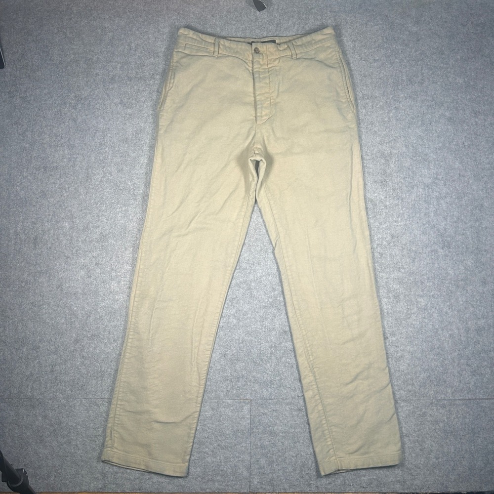 Marlboro Classics Pants Men EU 50 Tan Chino Straight Leg Cotton Casual Workwear